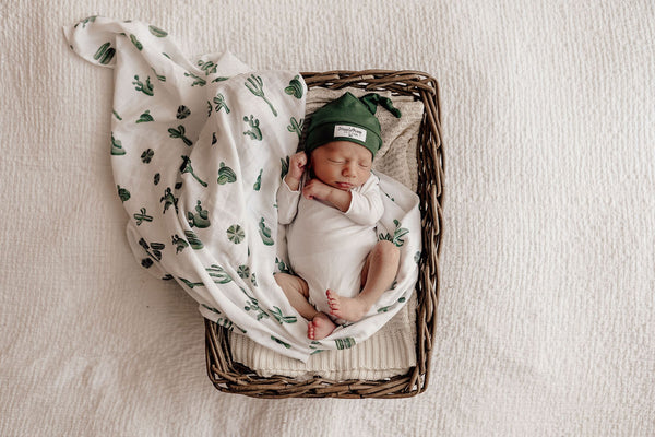 Baby Organic Muslin Wrap | Cactus