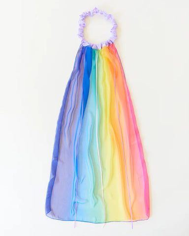 Sarah's Silks - Silk Veils in Rainbow Lavender
