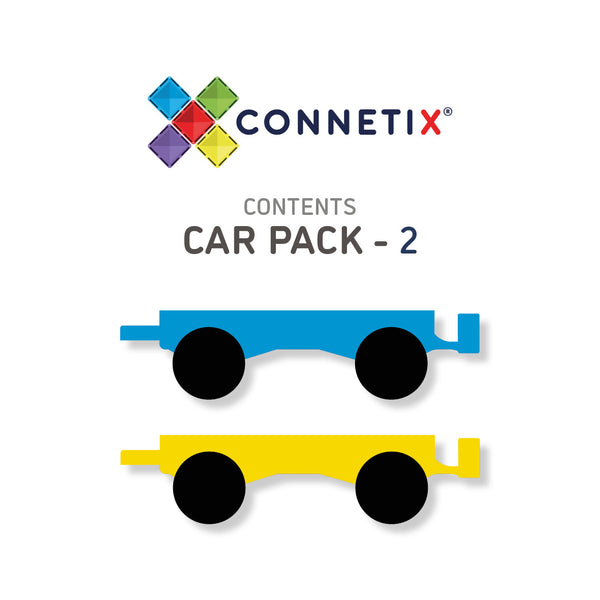 Connetix Tiles - 2 Piece Car Pack [New Release!]
