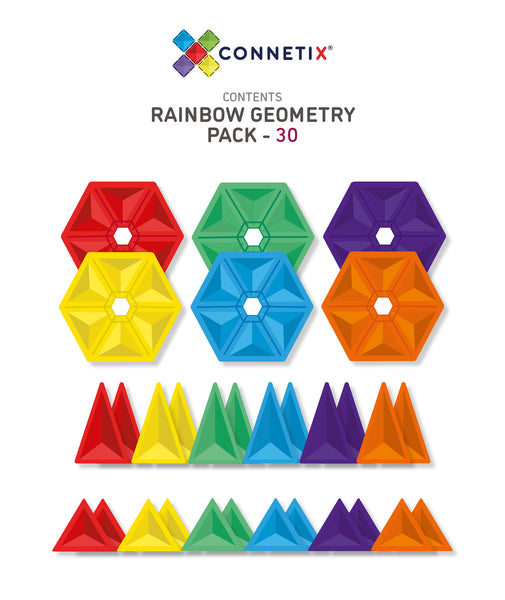 Connetix Tiles - 30 Piece Geometry Pack [New Release!]