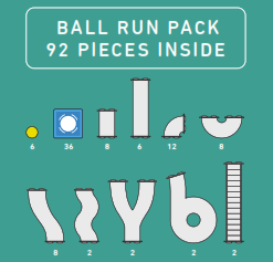 Connetix Tiles - 92 Piece Ball Run Pack [New Release]