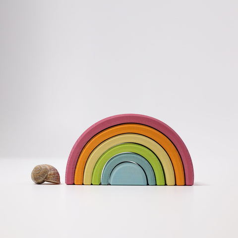 Grimm's 6 Piece Medium Pastel Rainbow