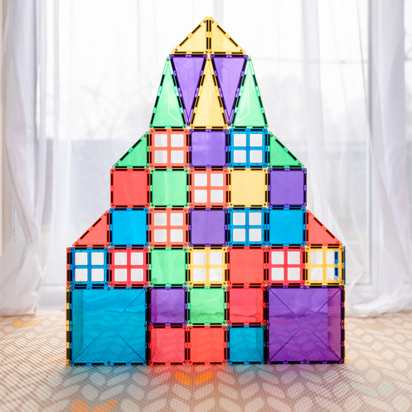 Connetix Tiles - 62 Piece Rainbow Starter Pack [New Look!]