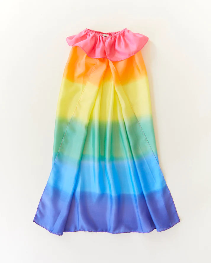 Sarah's Silks - Silk Cape in Rainbow