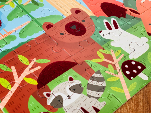 Mudpuppy - Woodland Fuzzy Puzzle