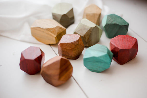 Colour Wooden Gems [In Stock]
