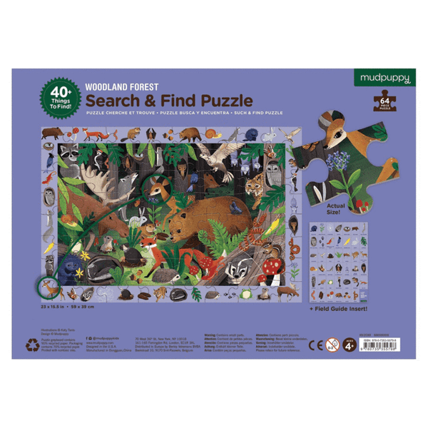 Mudpuppy - Woodland Forest Seach & Find Puzzle