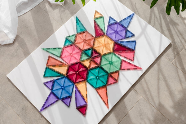 Connetix Tiles | 40 Piece Pastel Geometry Pack [New Release!]